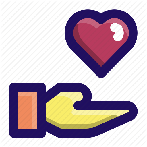 Caring, Charity, Hand, Heart, Love, People Icon