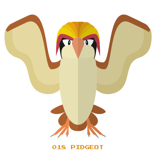 Flying, Kanto, Pidgeot, Pokemon Icon