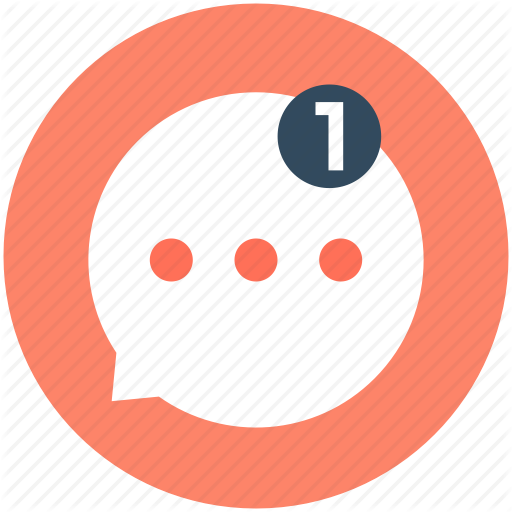 Chat Bubble, Chat Room, New Message, One Message, Speech Bubble Icon