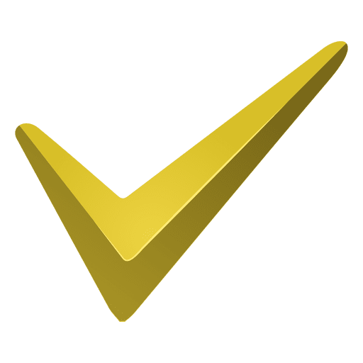 Yellow Check Mark Icon