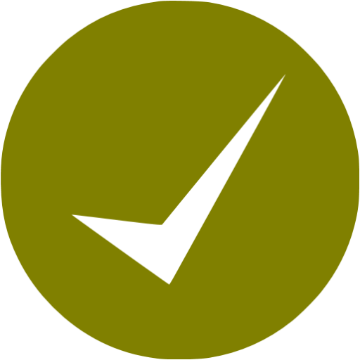 Olive Check Mark Icon
