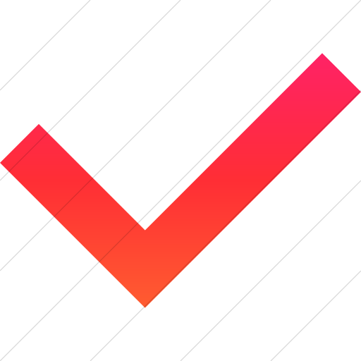 Simple Ios Orange Gradient Raphael Check Mark Icon