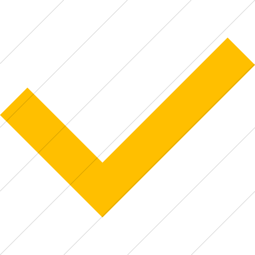 Simple Yellow Raphael Check Mark Icon
