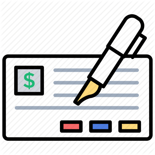 Doodle Icon Checkbook, Financial Statement Icon