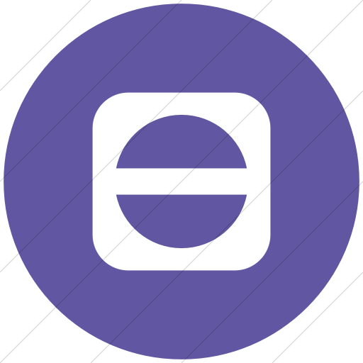 Flat Circle White On Purple Ocha Humanitarians Inverse