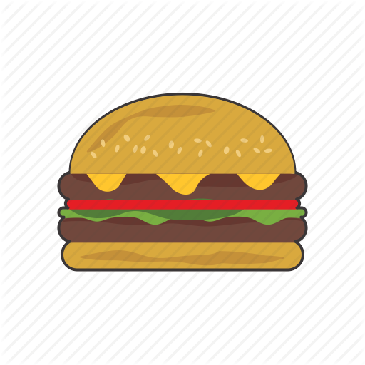 Burger, Cheeseburger Icon