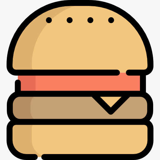 Hamburger Icon, Hamburger Clipart, Food, Icon Png Image