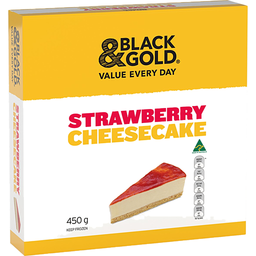 Black Gold Strawberry Cheesecake