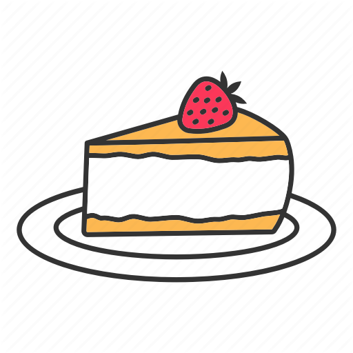 Cake, Cheesecake, Dessert, Layer, Pie, Strawberry, Sweet Icon