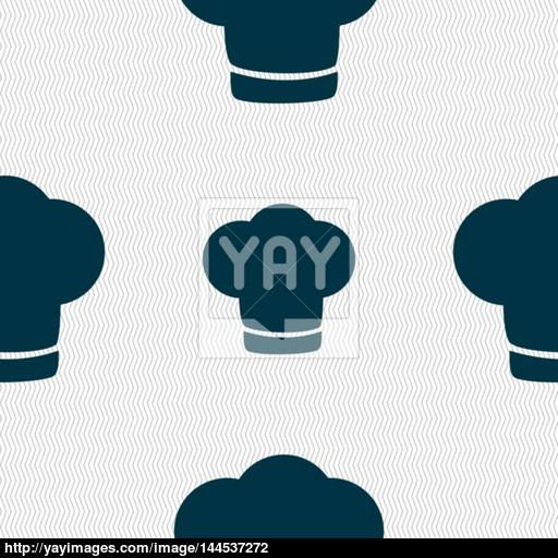 Chef Hat Sign Icon Cooking Symbol Cooks Hat Seamless Abstract