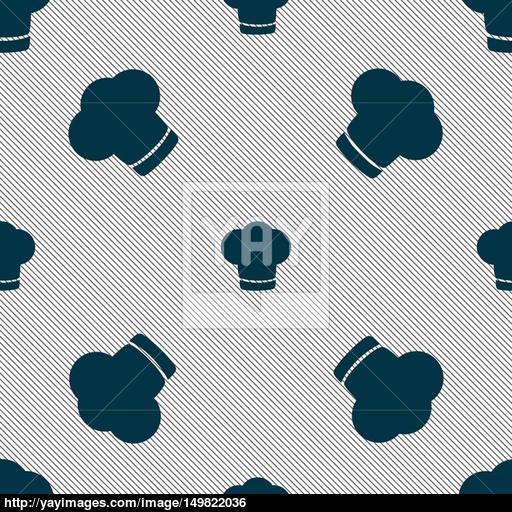 Chef Hat Sign Icon Cooking Symbol Cooks Hat Seamless Pattern