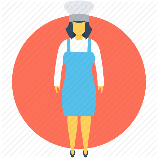 Cook, Cuisiner, Culinary, Female Chef, Woman Chef Icon