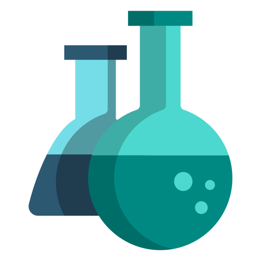 Chemistry Flask Illustration School Icons