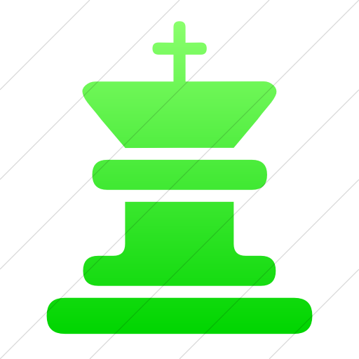 Simple Ios Neon Green Gradient Classica King Chess