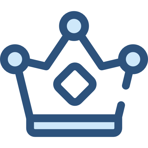 Miscellaneous, King, Crown, Queen, Royalty, Chess Piece Icon