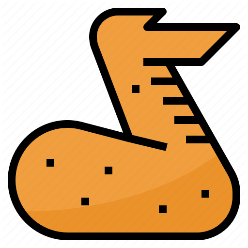 Baked, Buffalo, Chicken, Wing Icon
