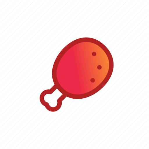 Chick, Chicken, Drum, Leg, Wing Icon