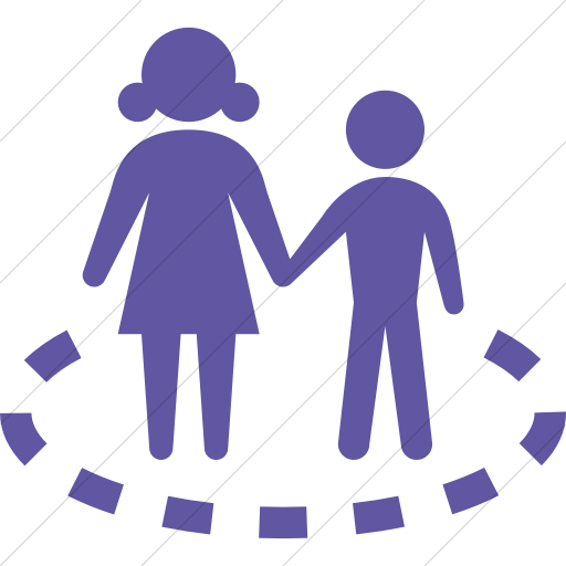 Simple Purple Iconathon Child Safe Zone Icon