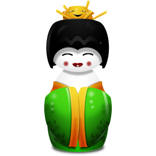 Geisha China Green Icon Geisha Iconset Dunedhel