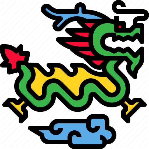 Asian, China, Dragon, Monster Icon
