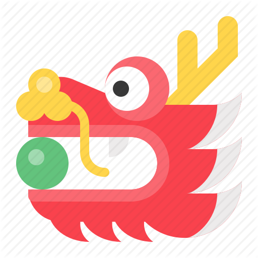 Chinese, Cny, Dragon, Dragon Head, New Year Icon
