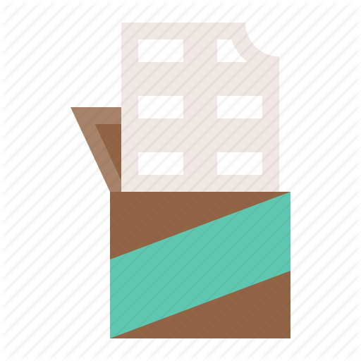 Chocolate Bar, Dessert, Food, Sweets, White Chocolate Icon