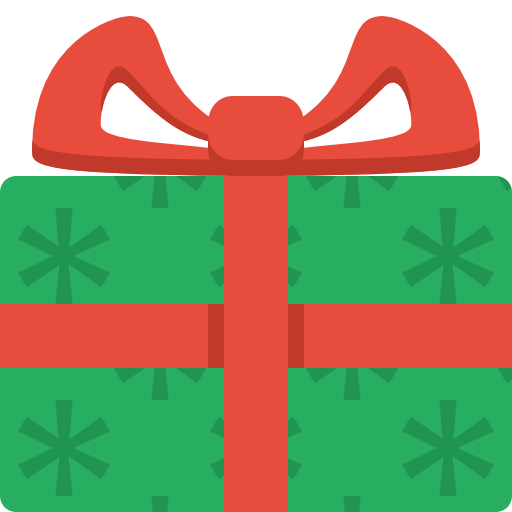 Gift Icon Christmas Flat Color Iconset