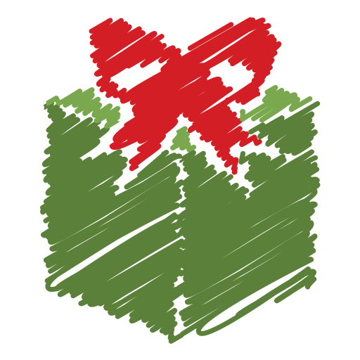Scribble, Bow, Gift Icon