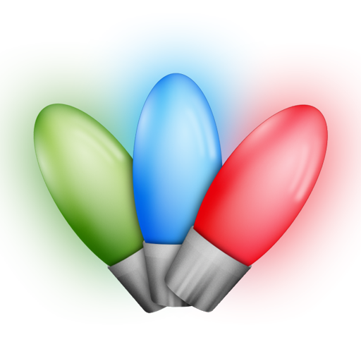 Leds, Bulbs, Christmas Lights Icon