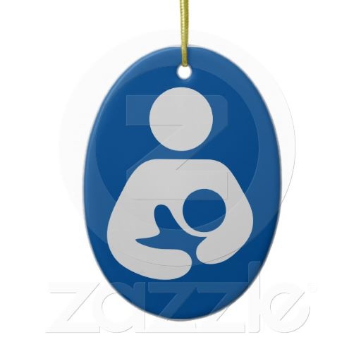 Breastfeeding Nursing Icon Ceramic Ornament Christmas Xmas