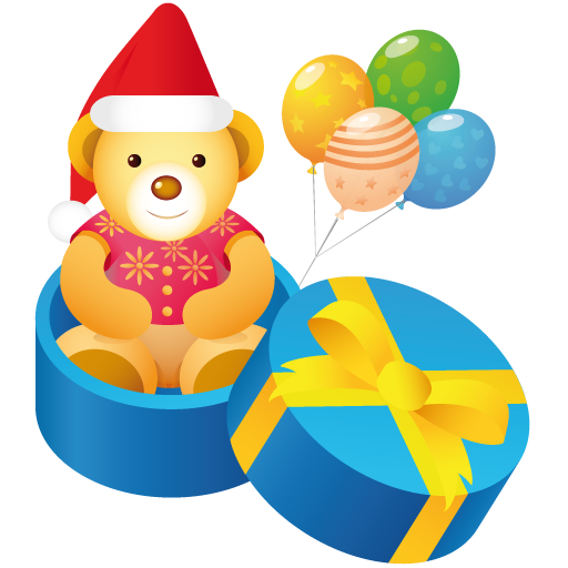 Teddy Gift Icon Christmas Iconset Mohsen Fakharian