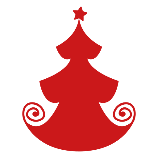 Red Christmas Tree Icon