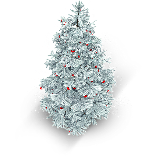 Snowy Xmas Tree Icon