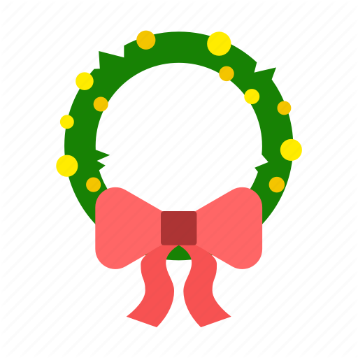 Bow, Bowknot, Christmas, Decoration, Holiday, Wreath Icon