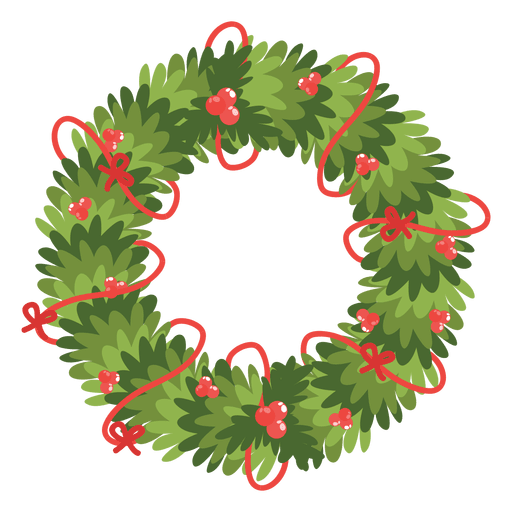 Christmas Wreath Red Bows Icon