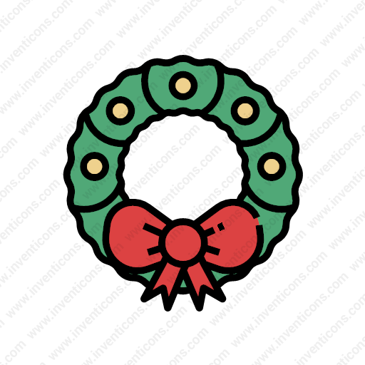 Download Christmas,wreath Icon Inventicons