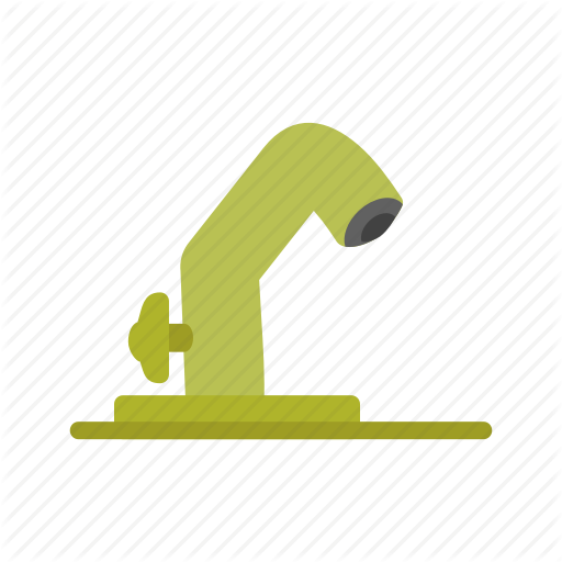 Chrome, Faucet, Metal, Stream, Tap, Water, White Icon