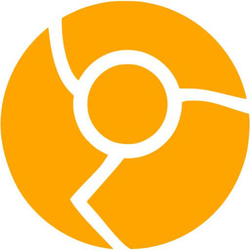 Orange Chrome Icon