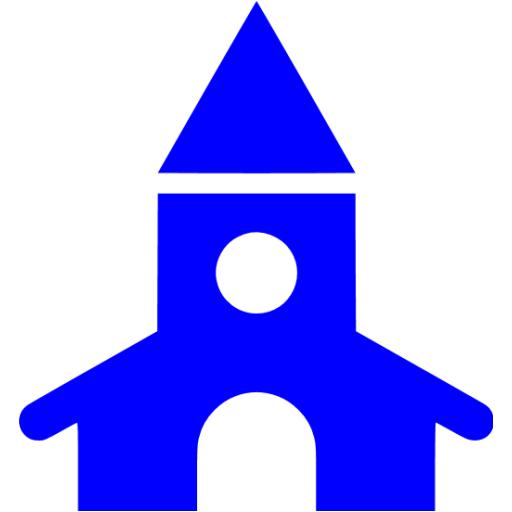 Blue Church Icon