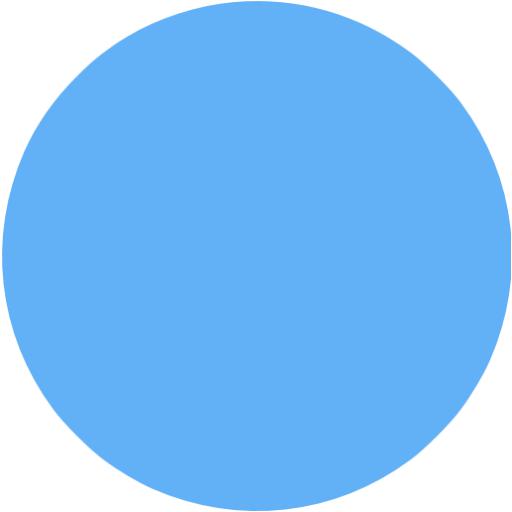 Tropical Blue Circle Icon