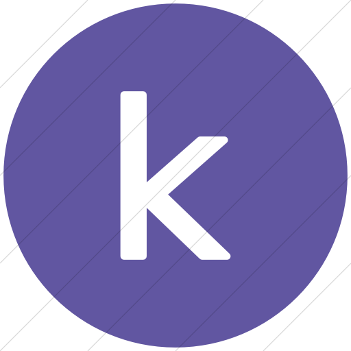 Flat Circle White On Purple Alphanumerics Lowercase