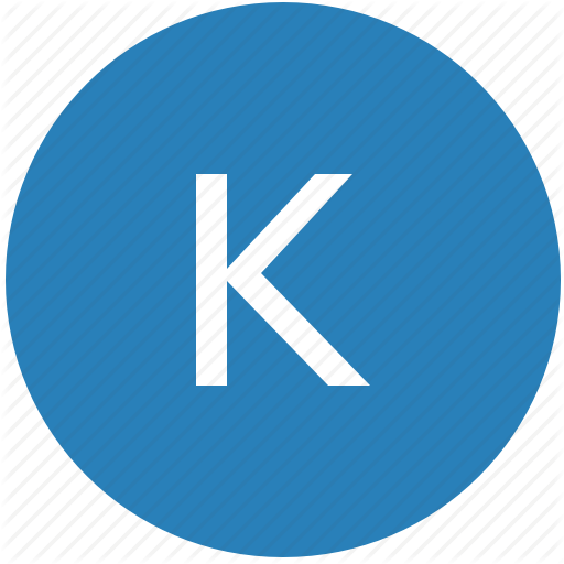 K, Keyboard, Latin, Letter, Round, Text, Uppercase Icon