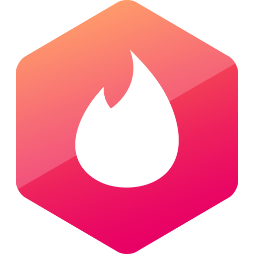 Tinder, Media, Gradient, Circle, Social Media, Social, Colored Icon