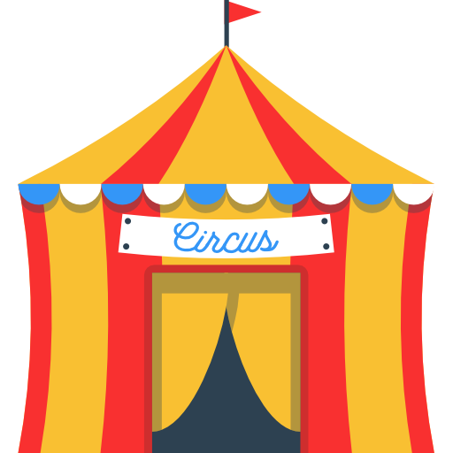 Circus Icon Building Collection Freepik