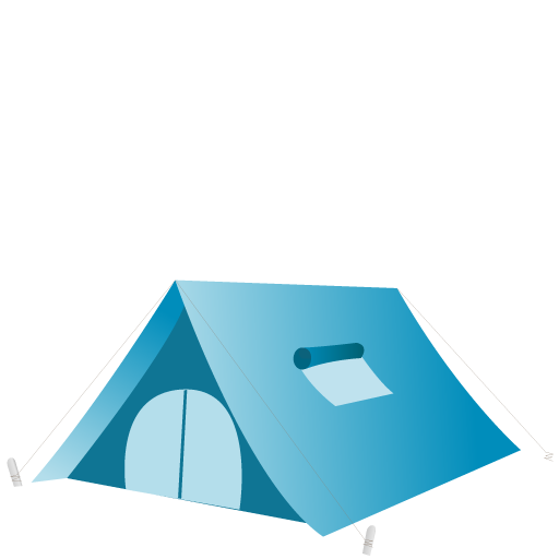 Tent Icon Summer Blue Iconset Dapino