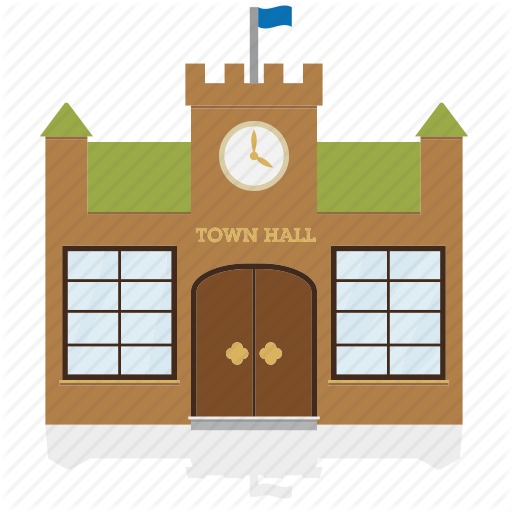 Building, Government, House, Public, Townhall Icon