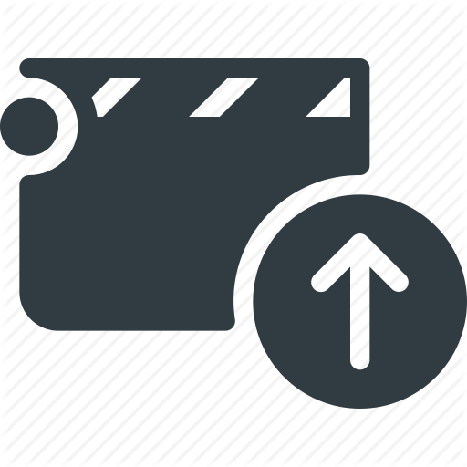 Clapper, Clip, Cut, Movie, Upload Icon