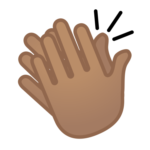 Clapping Hands Medium Skin Tone Icon Noto Emoji People Bodyparts