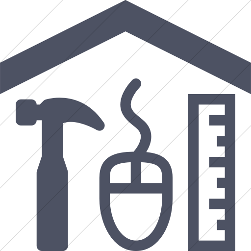 Simple Blue Gray Iconathon Maker Space Icon