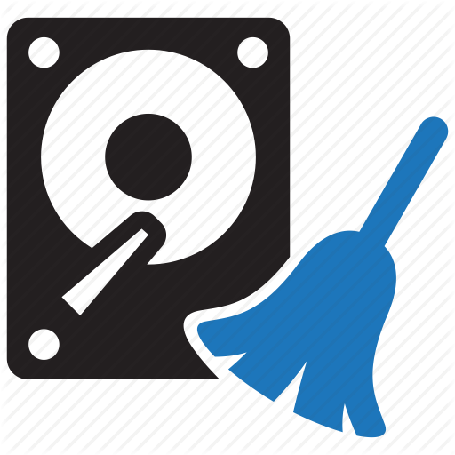 Clean, Cleaning, Data, Hard Disk, Storage Icon